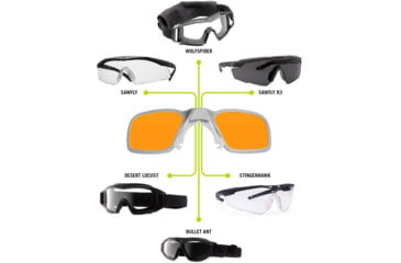 Image of Revision Rx Carrier Laser Optical Lens Carrier Kits, Lens GI-19, Frame Gray, 4-0439-9107