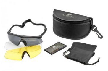 Image of Revision Sawfly Eyeshield Deluxe Kit - Regular Black, Clear, Solar Yellow Lenses 400760211