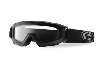 Image of Revision Snowhawk Basic Goggle System w/ Clear Lens, Black Frame, 4-0100-0006