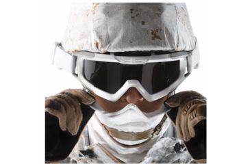 Image of Revision Snowhawk Goggle System Basic Kit, Clear Les, White Frame, 4-0101-0006