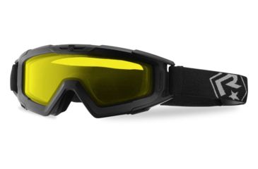 Image of Revision Snowhawk Goggle System Deluxe Kit, Clear/Smoke/Yellow Lens, Black Frame, 4-0101-0003