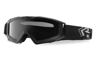 Image of Revision Snowhawk Goggle System Deluxe Kit, Clear/Smoke/Yellow Lens, Black Frame, 4-0101-0003