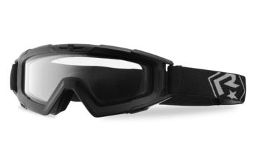Image of Revision Snowhawk Goggle System Deluxe Kit, Clear/Smoke/Yellow Lens, Black Frame, 4-0101-0003
