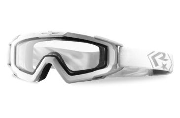 Image of Revision Snowhawk Goggle System Deluxe Kit, Clear/Smoke/Yellow Lens, White Frame, 4-0101-0004
