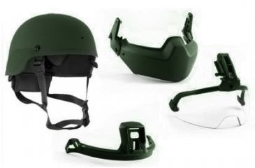 Image of Revision Viper A1 Helmet - Complete System 1Nvg, Foliage Green, Small 4-0516-9782