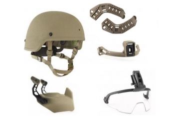 Image of Revision Viper P2 Helmet, System w/ILR, 1NVG, MSS, Tan, Medium 4-0501-5347