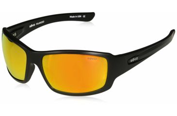 Image of Revo Bearing Sunglasses, Matte Black Frame, Solar Orange Lens, Polarized, RE 4057 01 OG