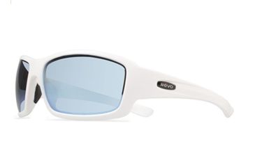Image of Revo Bearing Sunglasses, Matte White Frame, Open Road Lens, Polarized, RE 4057 09 OR
