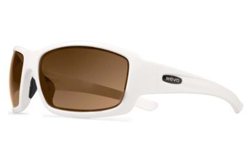 Image of Revo Bearing Sunglasses, Matte White Frame, Terra Lens RE4057-09-BR