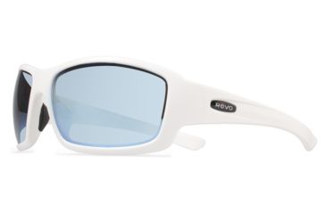 Image of Revo Bearing Sunglasses, Matte White Frame, Blue Water Lens RE4057-09-BL
