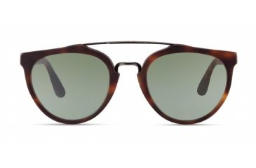 Image of Revo Buzz Sunglasses, Honey Matte Tortoise Frame, Custom Green Lens, Polarized, RBV 1006 02 BGR