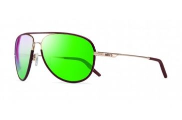 Image of Revo Carlisle Sunglasses, Gold Frame, Green Water Lens, Polarized, RE 1030 04 GGN