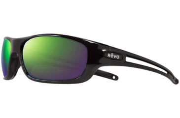 Image of Revo Coast Sunglasses - Mens, Matte Black/Evergreen, Medium, RE 1185N 01 GN
