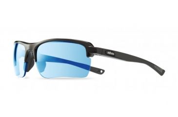 Image of Revo Crux C Single Vision Prescription Sunglasses, Black Frame, Polarized, RE 1021GF 01 GYSV
