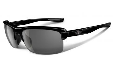 Image of Revo Crux S Sunglasses, Metallic Black Frame w/ Graphite Lens RE4067-03
