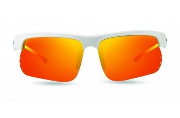 Image of Revo Cusp S Global Fit Sunglasses, White Frame, Solar Orange Lens, Polarized, RE 1025GF 09 OG