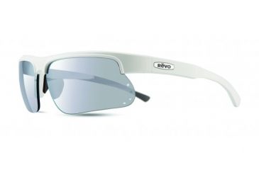 Image of Revo Cusp S Global Fit Sunglasses, White Frame, Stealth Lens, Polarized, RE 1025GF 09 ST