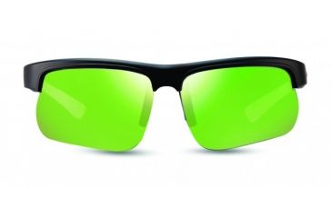 Image of Revo Cusp S Single Vision Prescription Sunglasses, Black/Green Frame, Polarized, RE 1025 18 GNSV