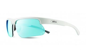 Image of Revo Cusp S Single Vision Prescription Sunglasses, White Frame, Polarized, RE 1025 09 BLSV