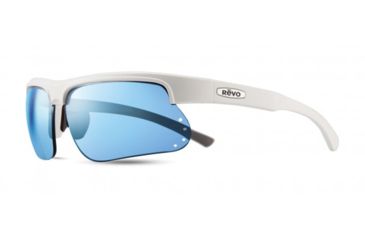 Image of Revo Cusp S Single Vision Prescription Sunglasses, White Frame, Polarized, RE 1025 09 BLSV