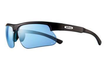 Image of Revo Cusp S Single Vision Prescription Sunglasses, Black Frame, Polarized, RE 1025 01 BLSV