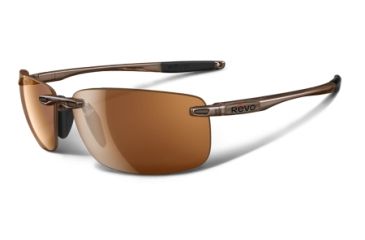 Image of Revo Descend N Crystal Brown Nylon Frame, Bronze Lens Sunglasses - RE4059-02