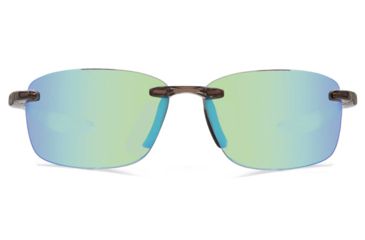 Image of Revo Descend N Sunglasses, Crystal Brown Frame, Green Water Lens RE4059-02-GN