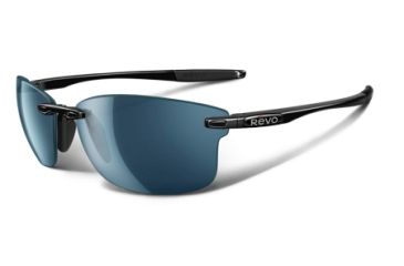 Image of Revo Descend S Polished Black Nylon Frame, Water Lens Sunglasses - RE4068-03