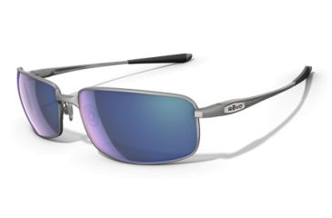 Image of Revo Efflux Titanium Titanium Metal Frame, Cobalt Lens Sunglasses - RE8002-03