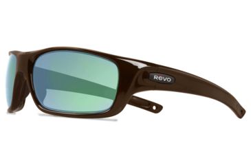 Image of Revo Guide II Sunglasses, Brown Frame, Green Water Lens RE4073-02-GN