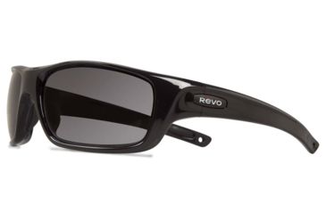 Image of Revo Guide II Sunglasses, Shiny Black Frame, Graphite Lens RE4073-01-GY