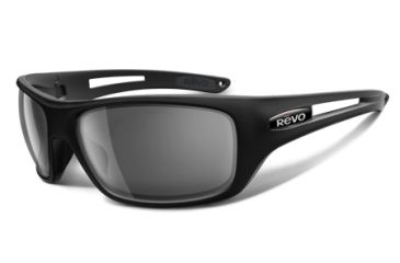 Image of Revo Guide Matte Black Nylon Frame, Graphite Lens Sunglasses - RE4054-02