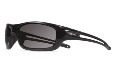 Image of Revo Guide S Single Vision Prescription Sunglasses, Matte Black Frame, Polarized, RE 4070 11 GYSV