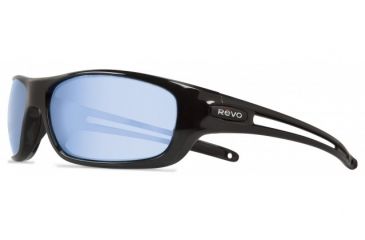 Image of Revo Guide S Single Vision Prescription Sunglasses, Black Frame, Polarized, RE 4070 01 BLSV