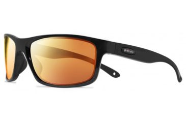 Image of Revo Harness Sunglasses, Matte Black Frame, Solar Orange Lens, Polarized, RE 4071 11 OG