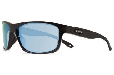 Image of Revo Harness Sunglasses, Matte Black Frame, Blue Water Lens RE4071-11-BL