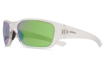 Image of Revo Heading Sunglasses, Crystal Frame, Green Water Lens RE4058-09-GN