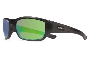 Image of Revo Heading Sunglasses, Matte Black Frame, Green Water Lens RE4058-01-GN