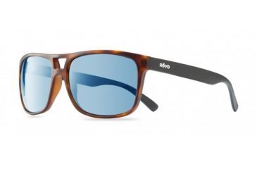 Image of Revo Holsby Sunglasses, Matte Dark Tortoise Frame, Blue Water Lens, Polarized, RE 1019 02 BL