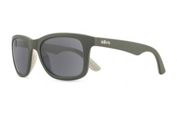 Image of Revo Huddie Eyewear - Unisex - Sunglasses, Matte Military Green Frame, Graphite Lens, Polarized, RE 1000 18 GY