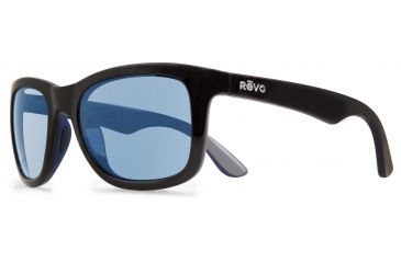 Image of Revo Huddie Progressive Prescription Sunglasses, Matte Black/Blue/Grey Frame, Blue Water Lens, Polarized-RE1000-01BLPR