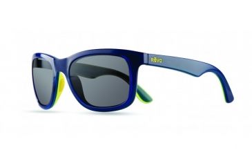Image of Revo Huddie Sunglasses, Navy/Yellow/Teal Frame, Graphite Lens, Polarized, RE 1000 15 GY