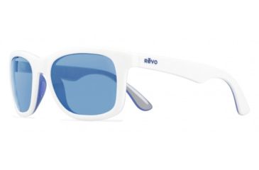 Image of Revo Huddie Progressive Prescription Sunglasses, White/Blue/Grey Frame, Polarized, RE 1000 09 BLPR