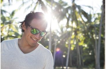 Image of Revo Huddie Progressive Prescription Sunglasses, Tortoise Frame, Green Water Lens, Polarized-RE1000-02GNPR