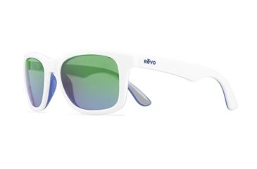 Image of Revo Huddie Progressive Prescription Sunglasses, White Frame, Polarized, RE 1000J 09 BLPR