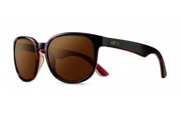 Image of Revo Kash Single Vision Prescription Sunglasses, Tort/Bone/Red Frame, Polarized, RE 1028 02 BRSV