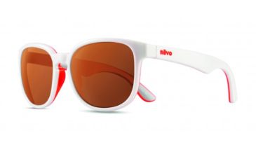 Image of Revo Kash Sunglasses, White/Coral/Grey Frame, Open Road Lens, Polarized, RE 1028 09 OR