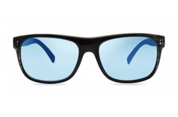 Image of Revo Lukee Sunglasses, Black Woodgrain Frame, Blue Water Lens, Polarized, RE 1020 01 GBL