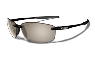 Image of Revo Overhang Polished Black Nylon Frame, Graphite Lens Sunglasses - RE4044-01