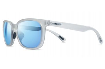 Image of Revo Slater Single Vision Prescription Sunglasses, Matte Crystal Frame, Polarized, RE 1050 09 BLSV